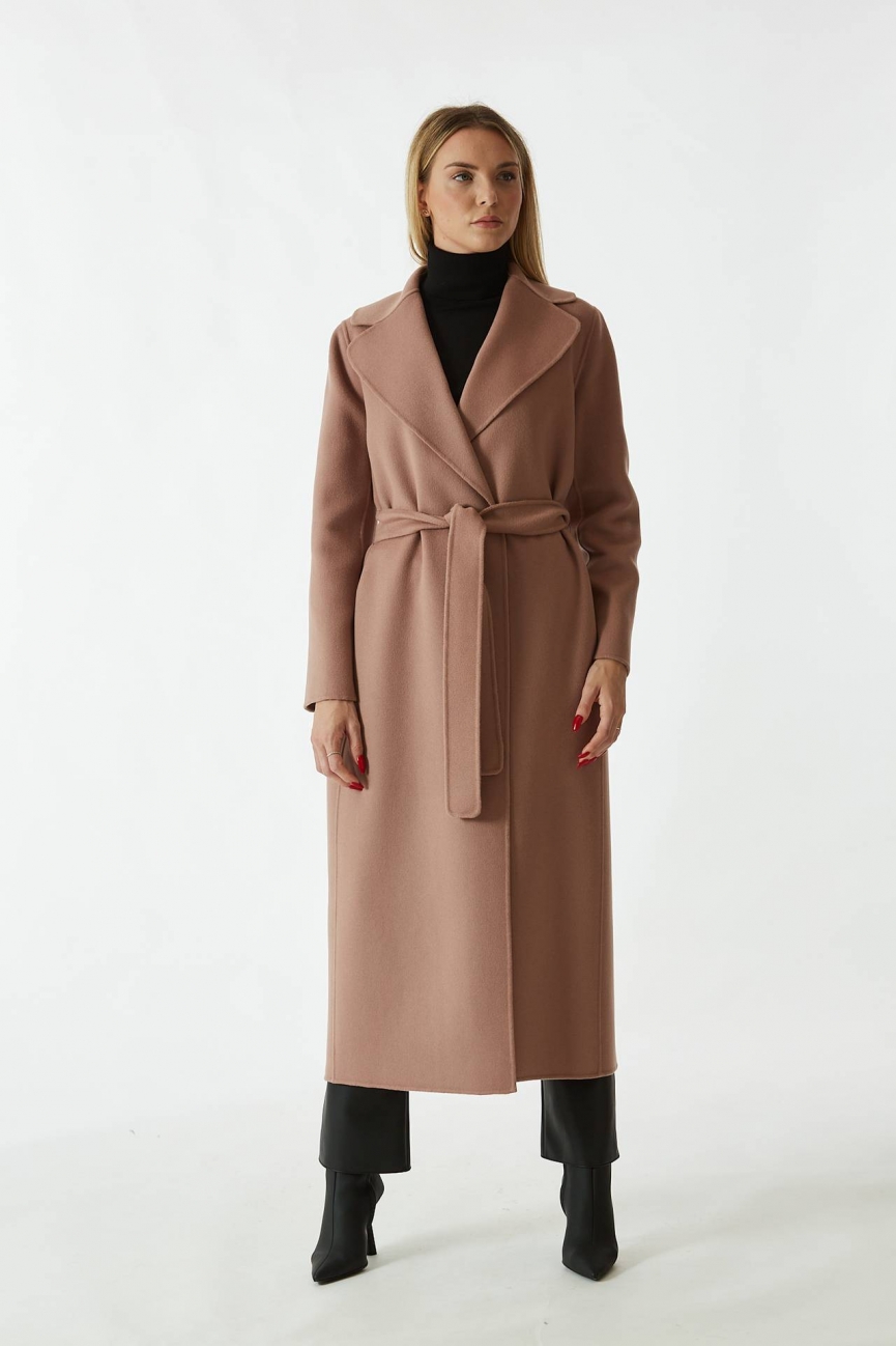 Cappotto POLDO in lana rosa antico