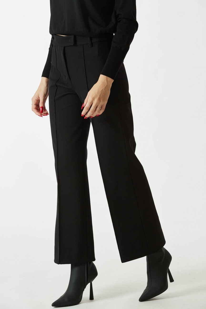 Pantalone FENICE in cotone nero