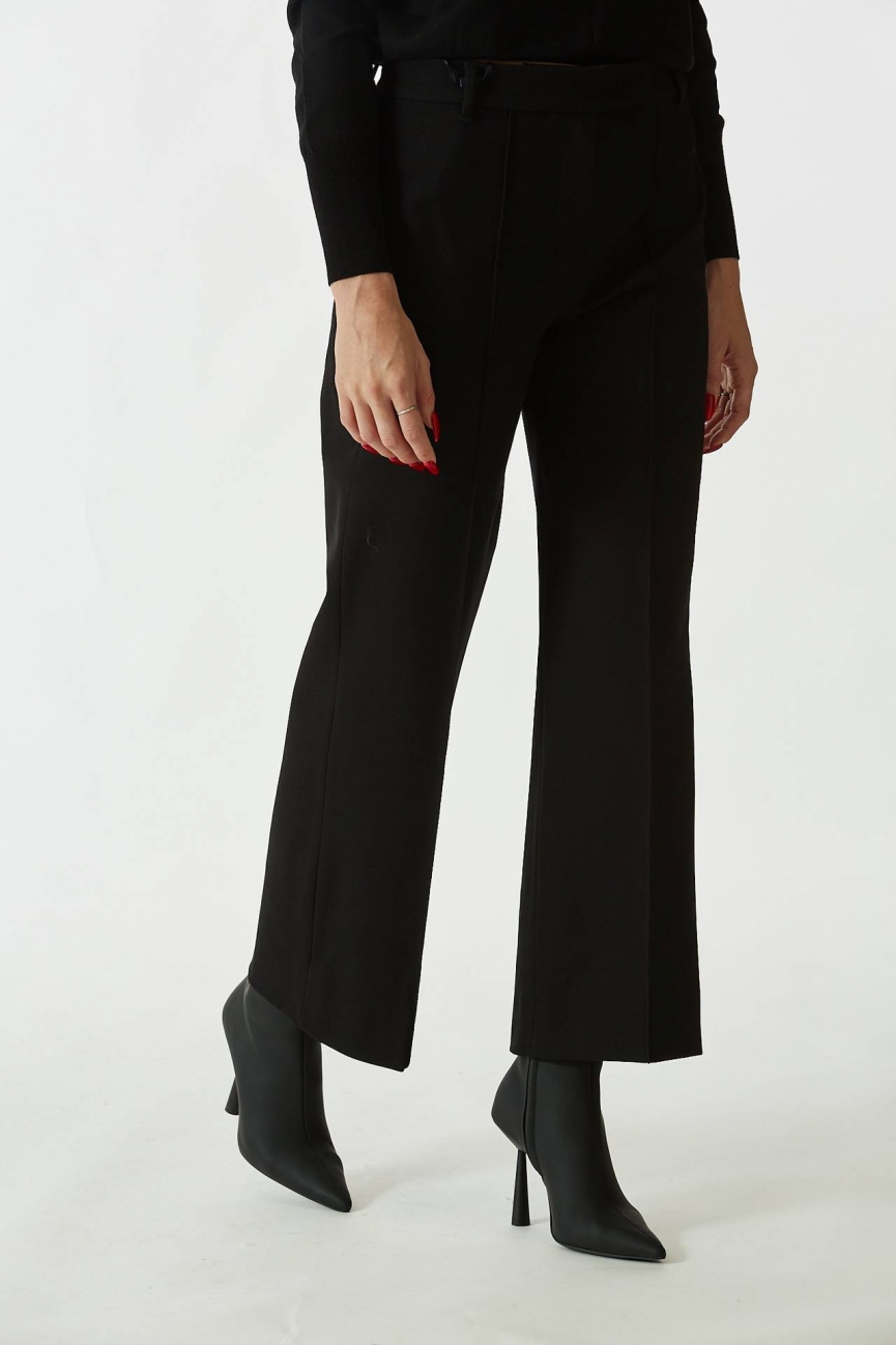 Pantalone FENICE in cotone nero