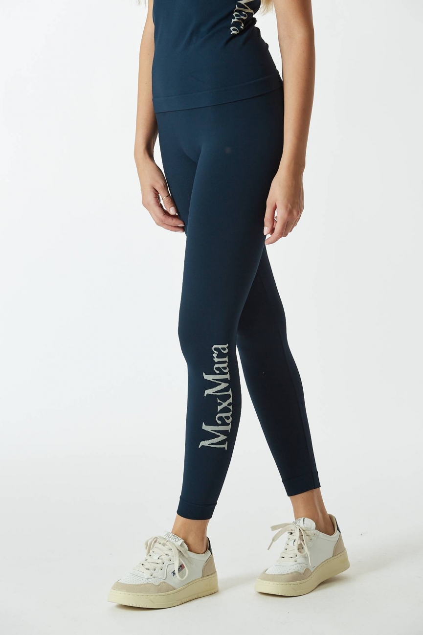 Leggins BASILEA in tessuto tecnico blu