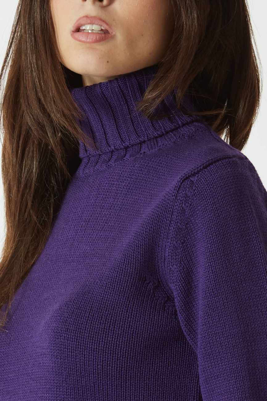 Dolcevita in lana viola