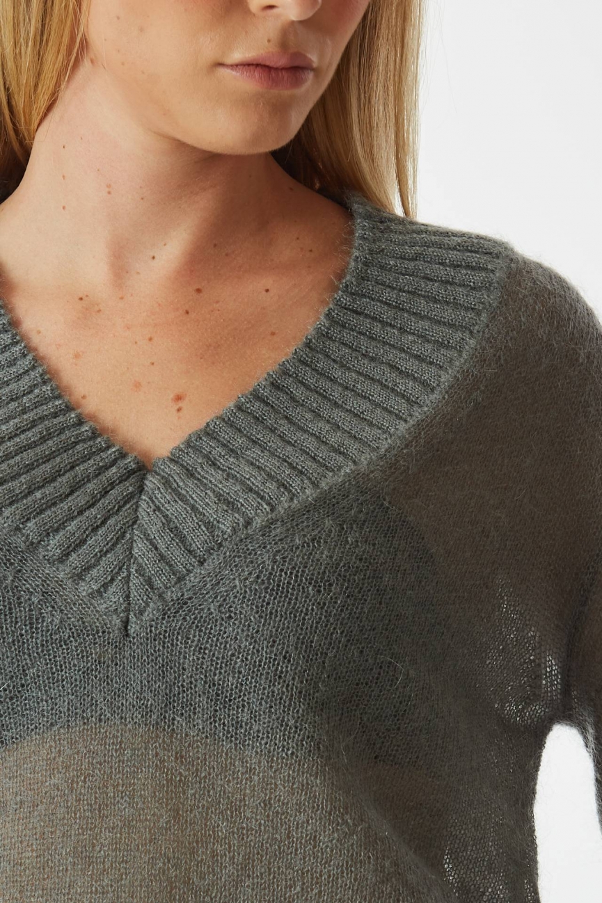 Maglia over grigia
