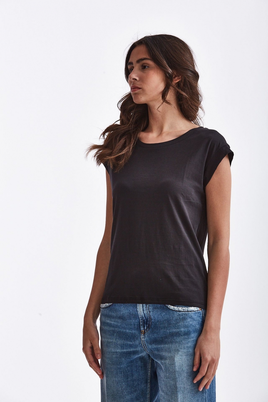 T-shirt NOELIA in cotone nero