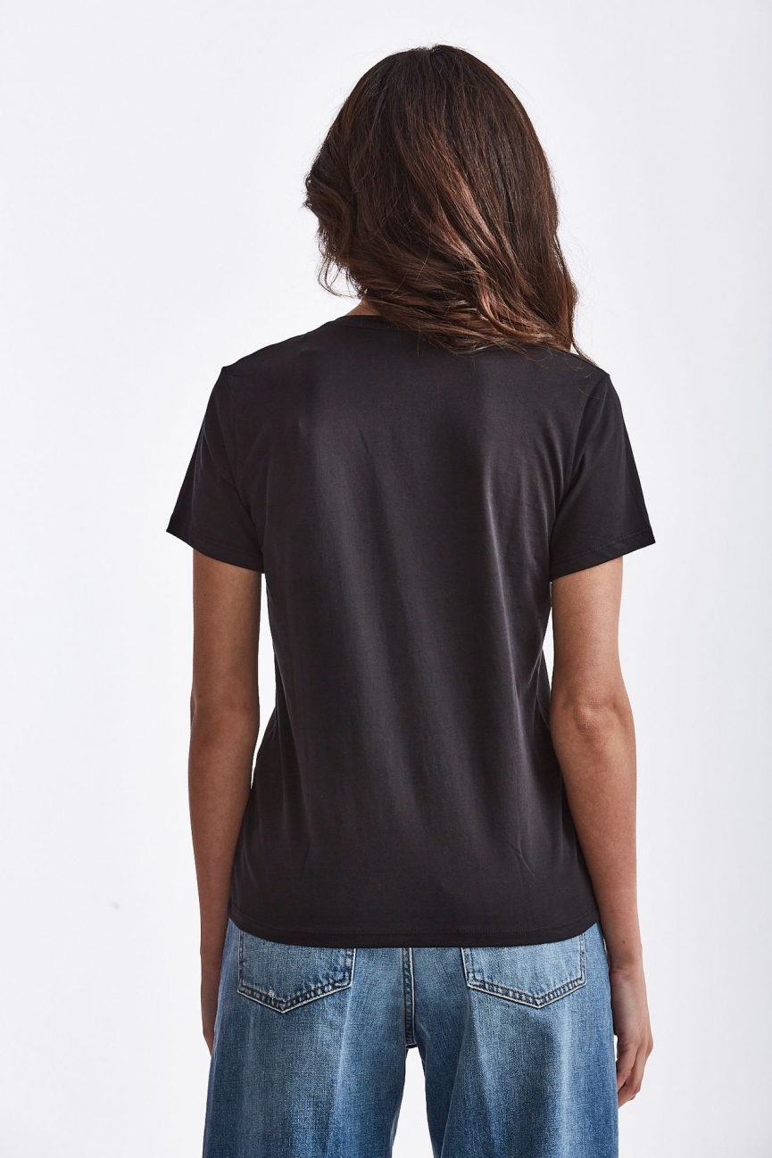T-shirt ROMY in cotone nero