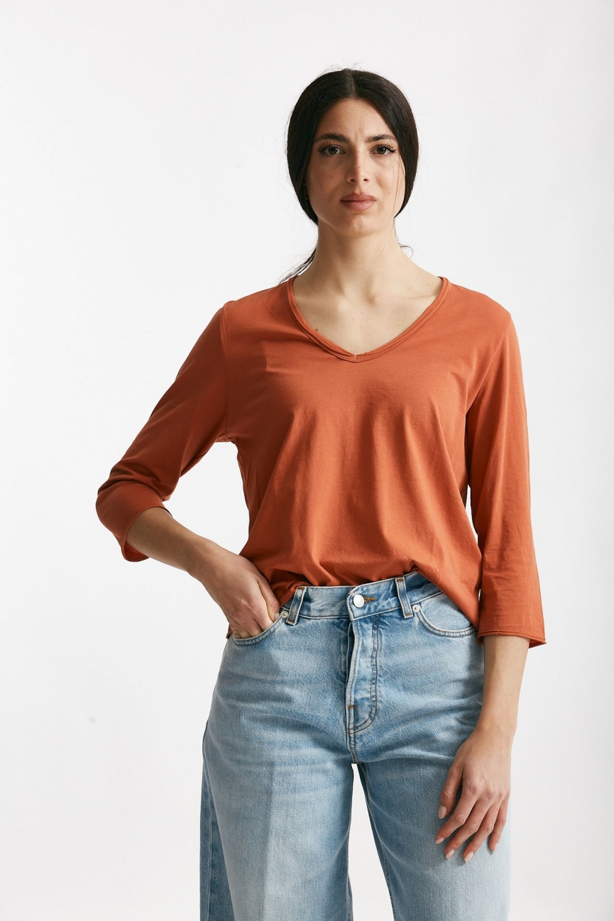 T-shirt in cotone LIO arancio