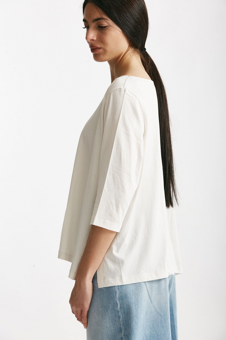 T-shirt ampia RITA bianco