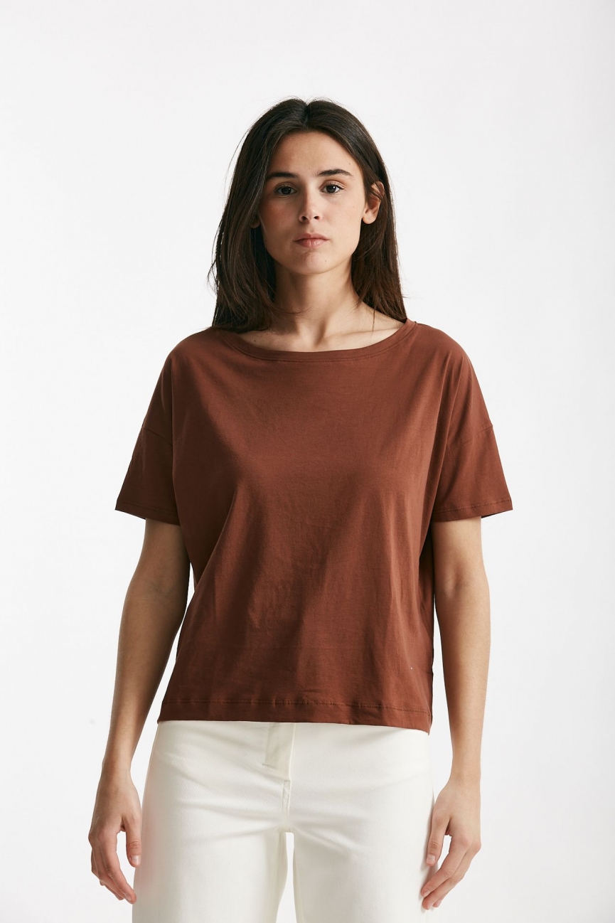 T-shirt scatolina AUDREY mattone