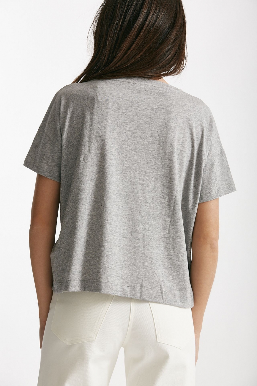 T-shirt scatolina AUDREY grigio melange