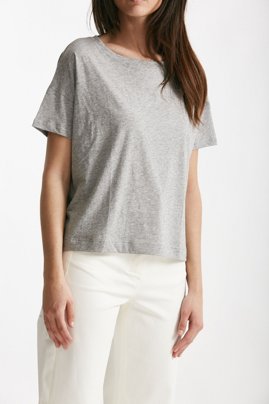 T-shirt scatolina AUDREY grigio melange