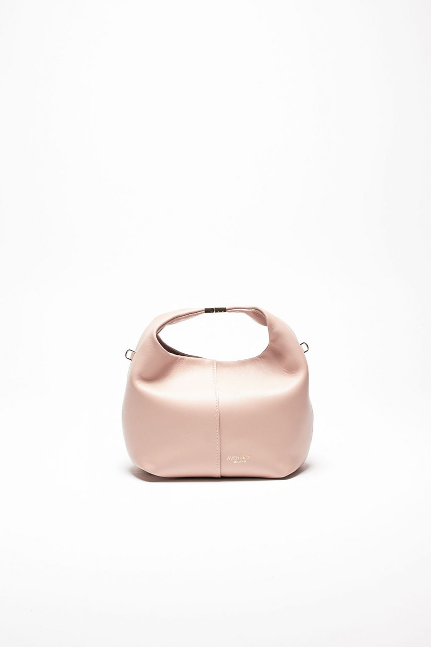 Borsa morbida MORGANA in pelle sauvage cipria