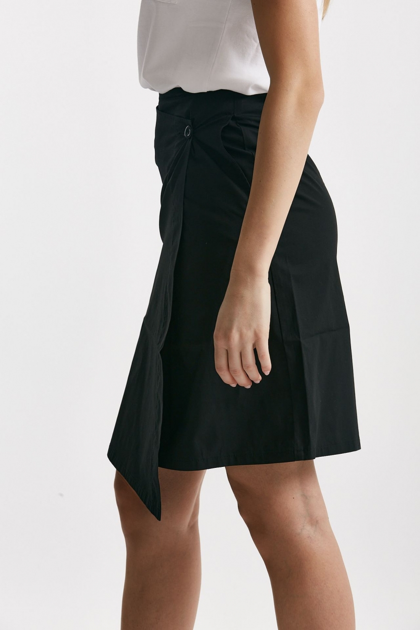 Gonna in cotone PHICA nero