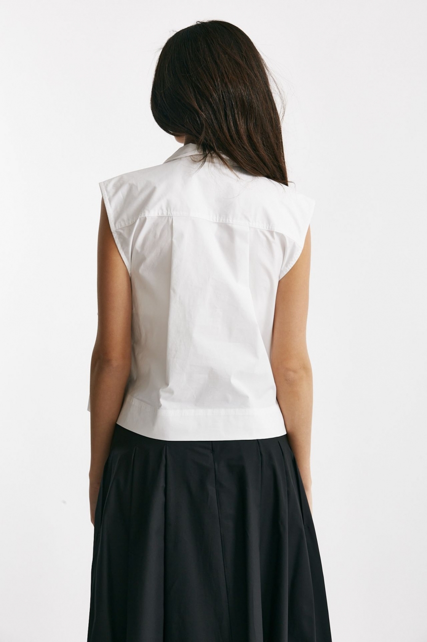 Camicia in cotone bianco