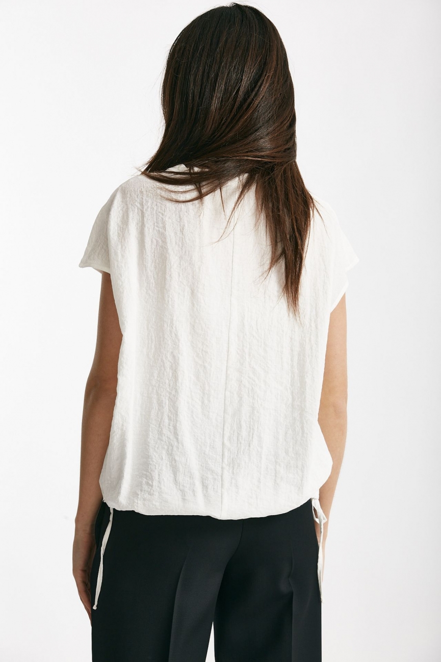 Camicia effetto stropicciato bianco