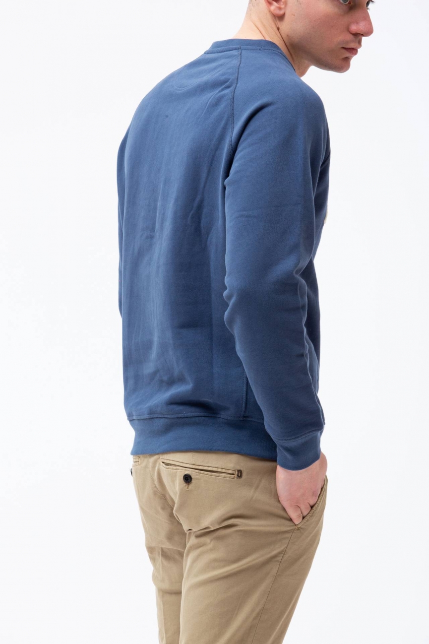 Felpa in cotone girocollo 