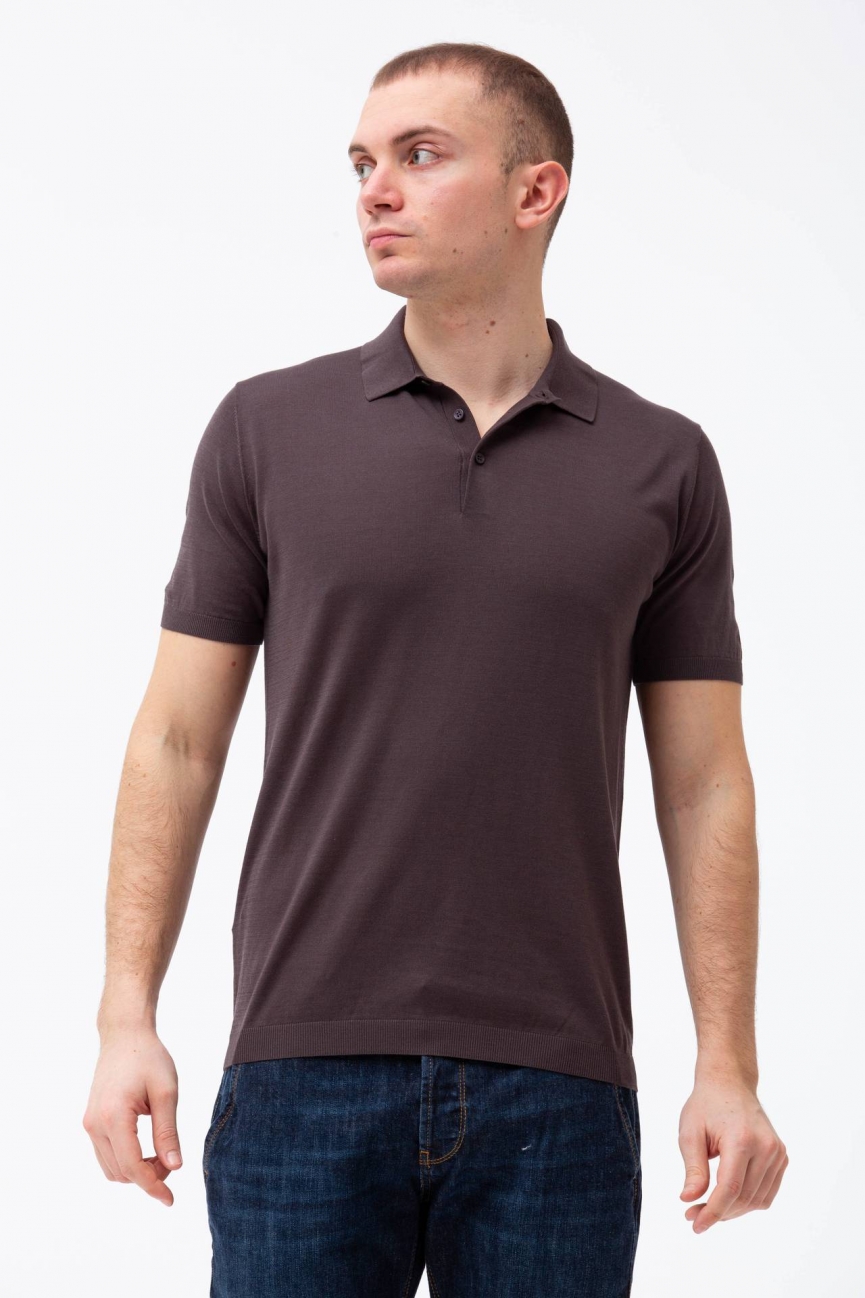 Polo in seta e cotone