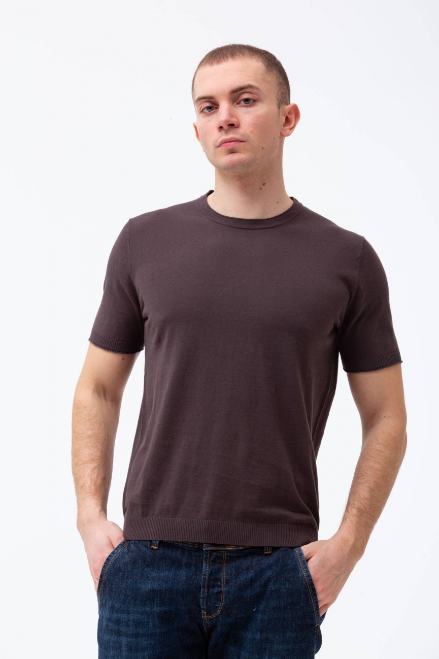  T shirt in cotone e lino