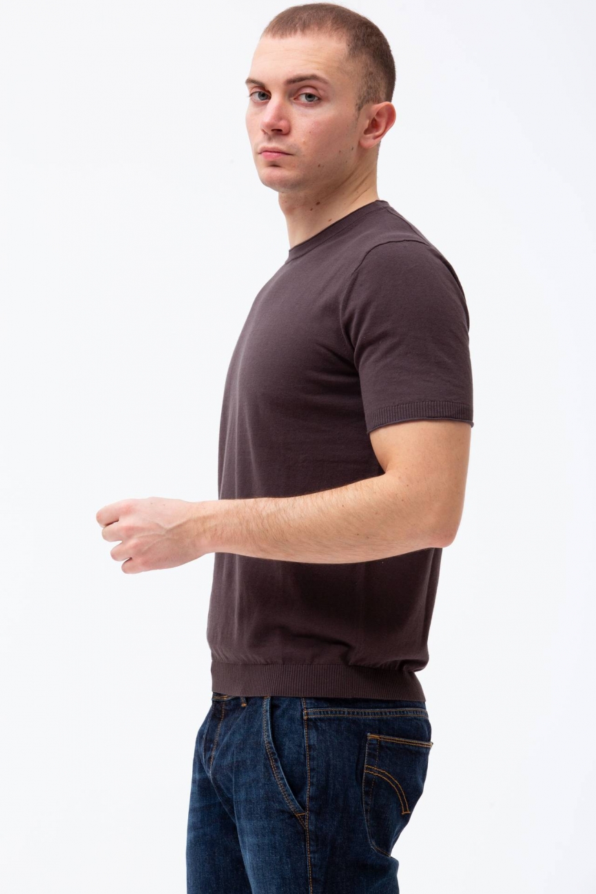  T shirt in cotone e lino