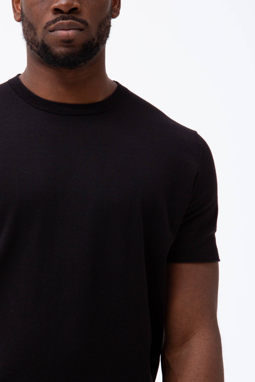 T shirt in cotone e lino