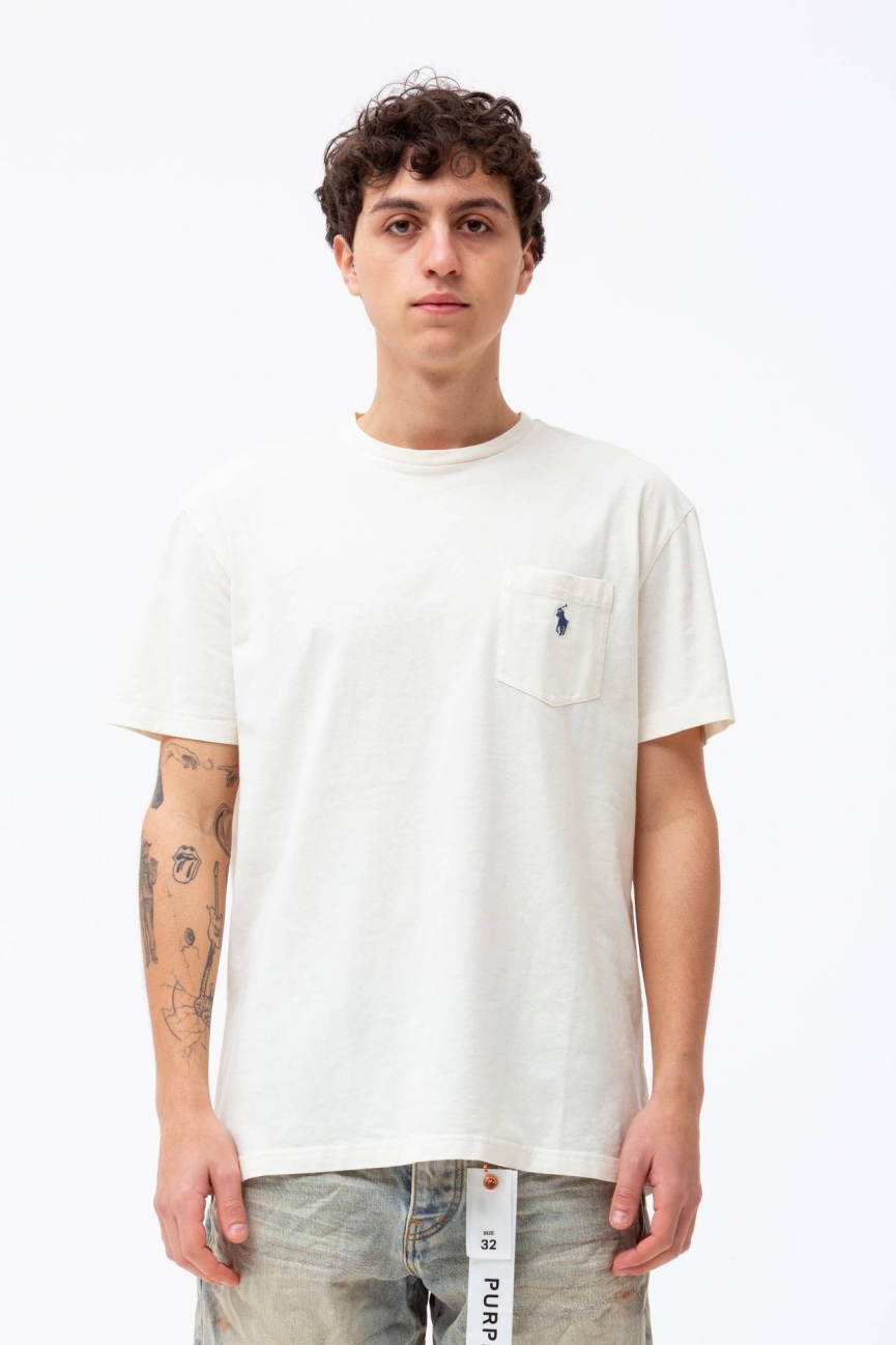 T-shirt in cotone e lino