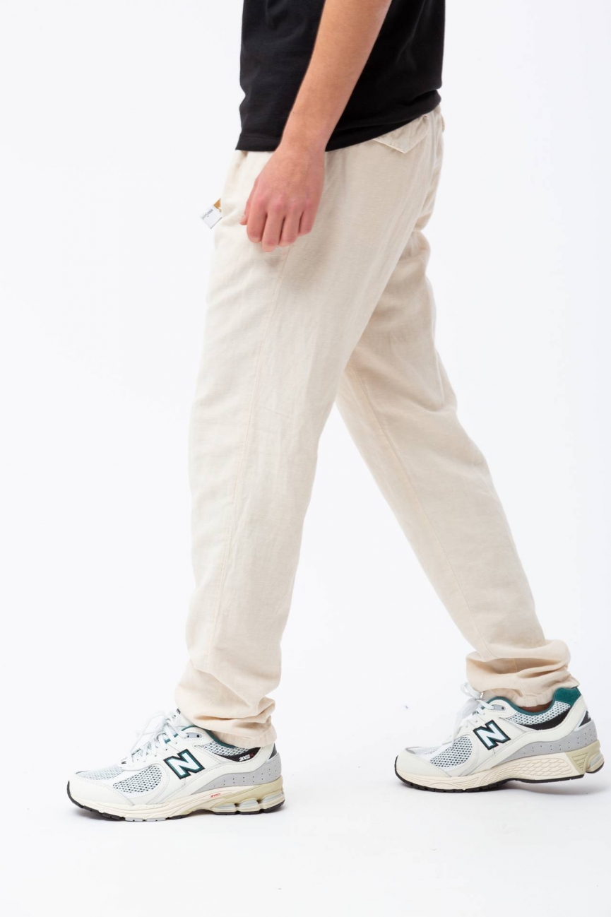Pantalone in cotone e lino