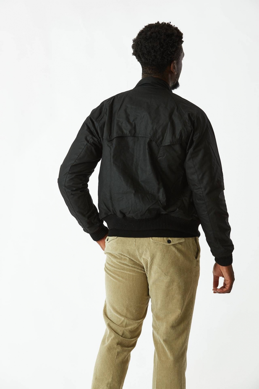 Bomber MERCHANT WAX nero 