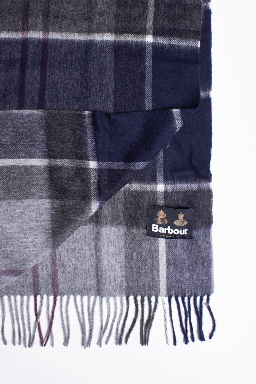 Sciarpa CAMBRIDGE TARTAN BLACK SLATE