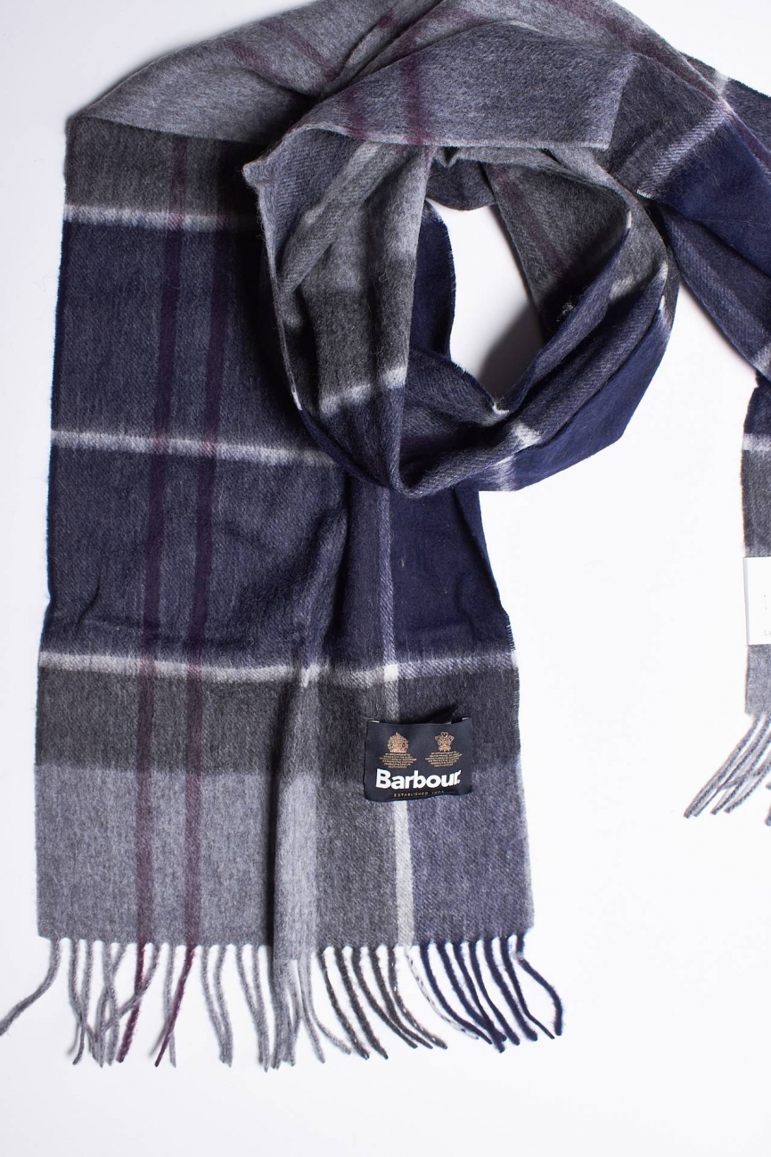 Sciarpa CAMBRIDGE TARTAN BLACK SLATE