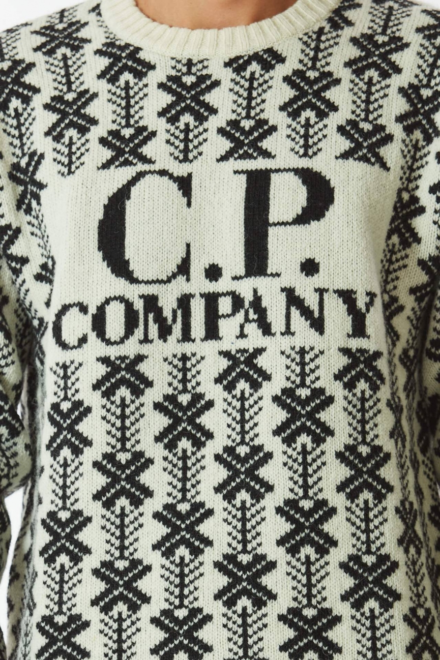 Maglia WOOL JACQUARD LOGO KNIT fantasia