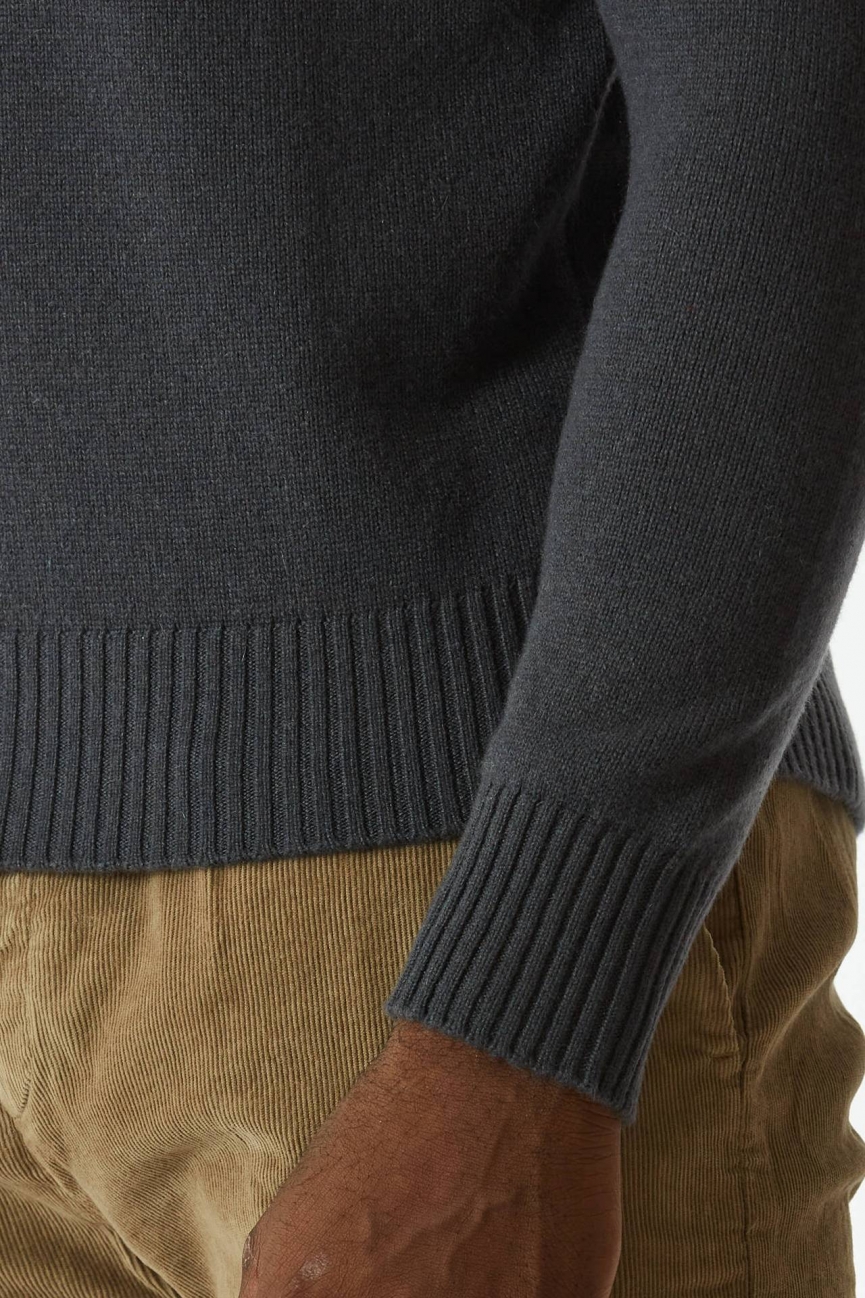 Maglia in cashmere due fili grigio