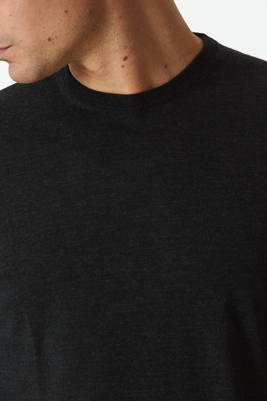 Maglia in lana rasata MODERN antracite