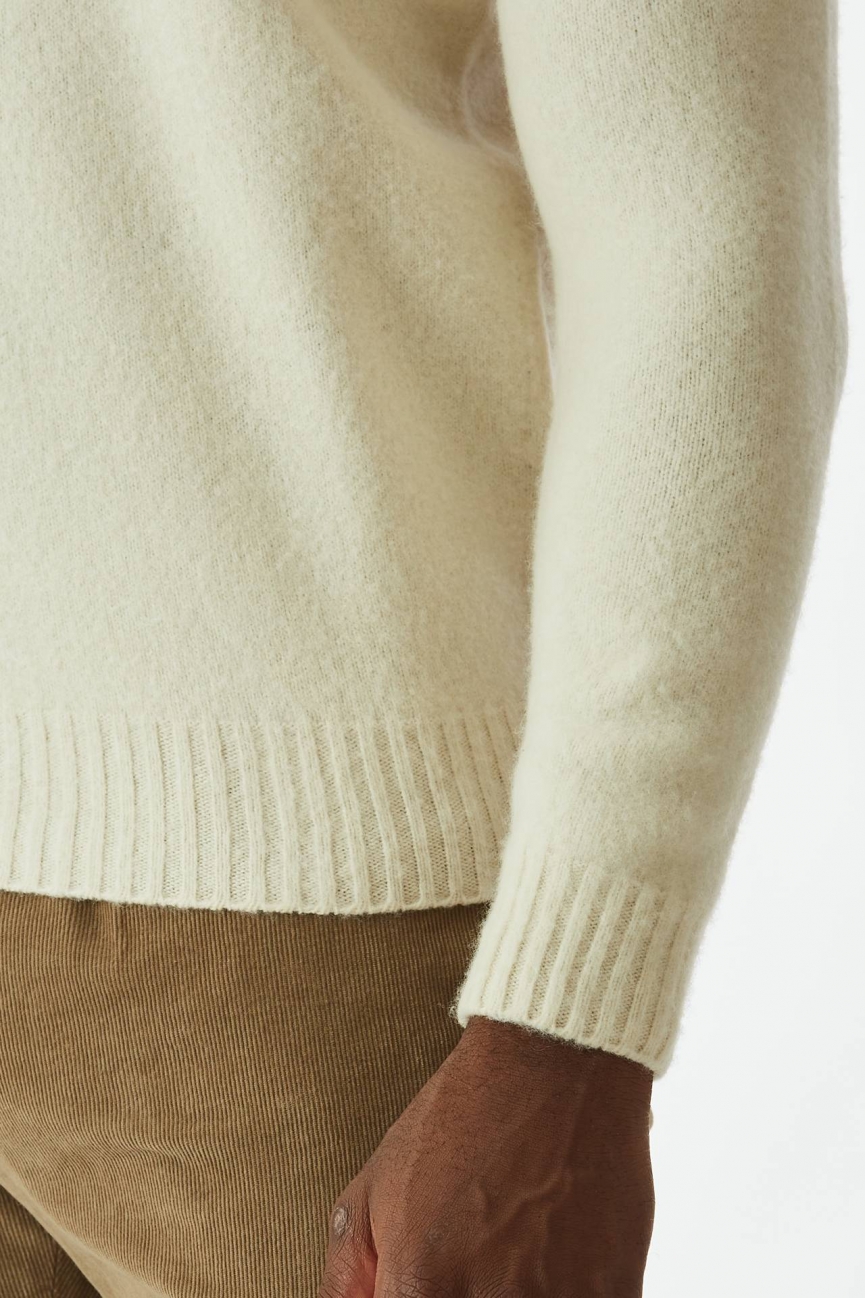 Maglia in lambswool panna