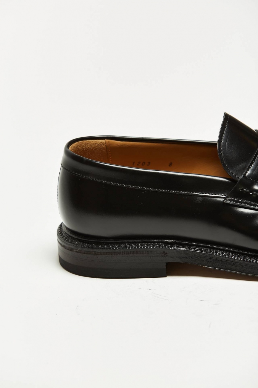 Mocassino 1203-POLISHED in pelle nera