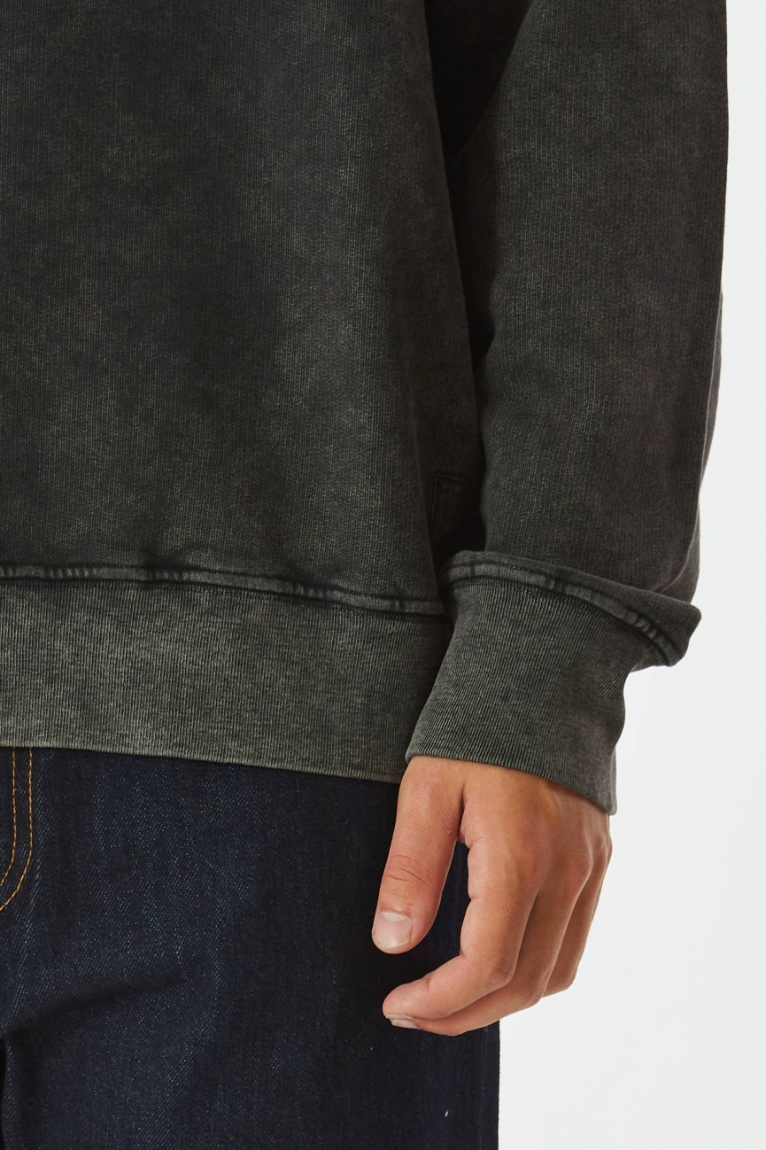 Felpa in cotone grigio