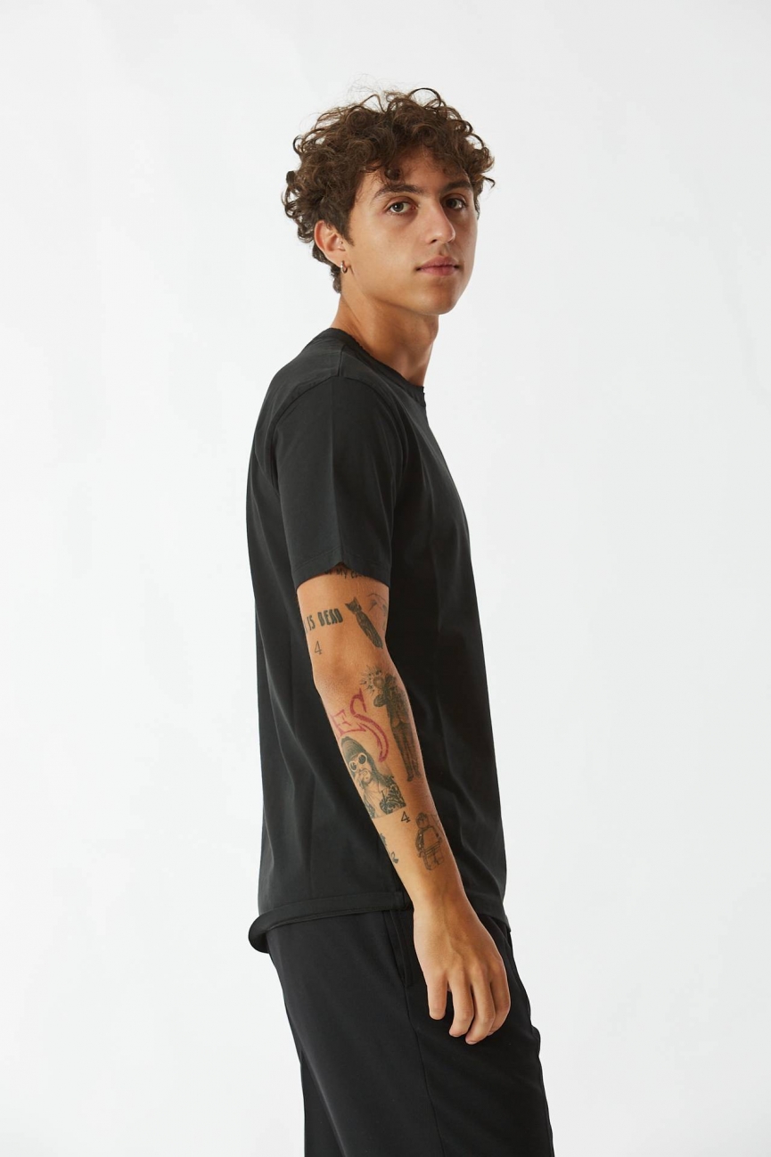 T-shirt in cotone nero