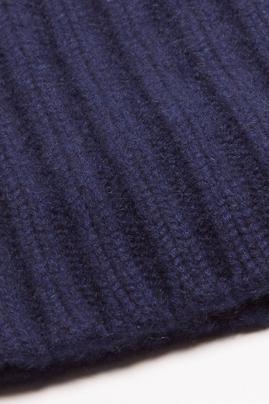 Cappello in cashmere blu