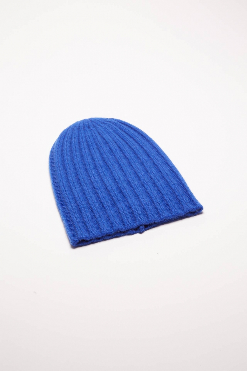 Cappello in cashmere bluette