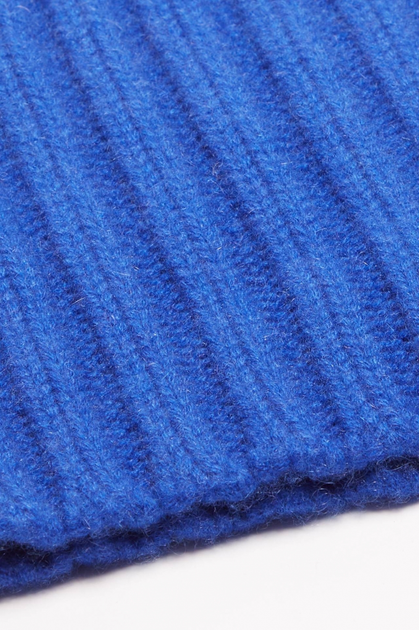 Cappello in cashmere bluette