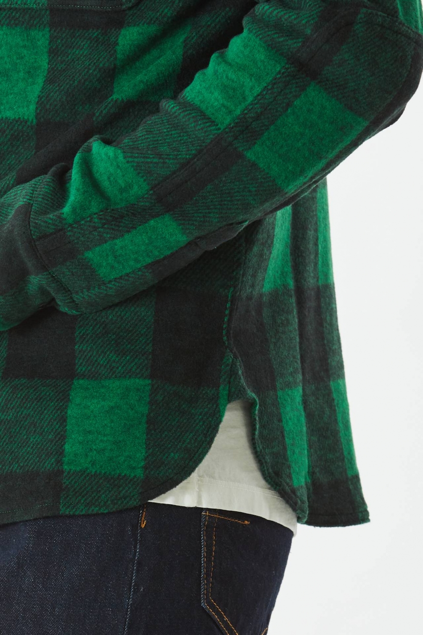 Camicia check verde/nero