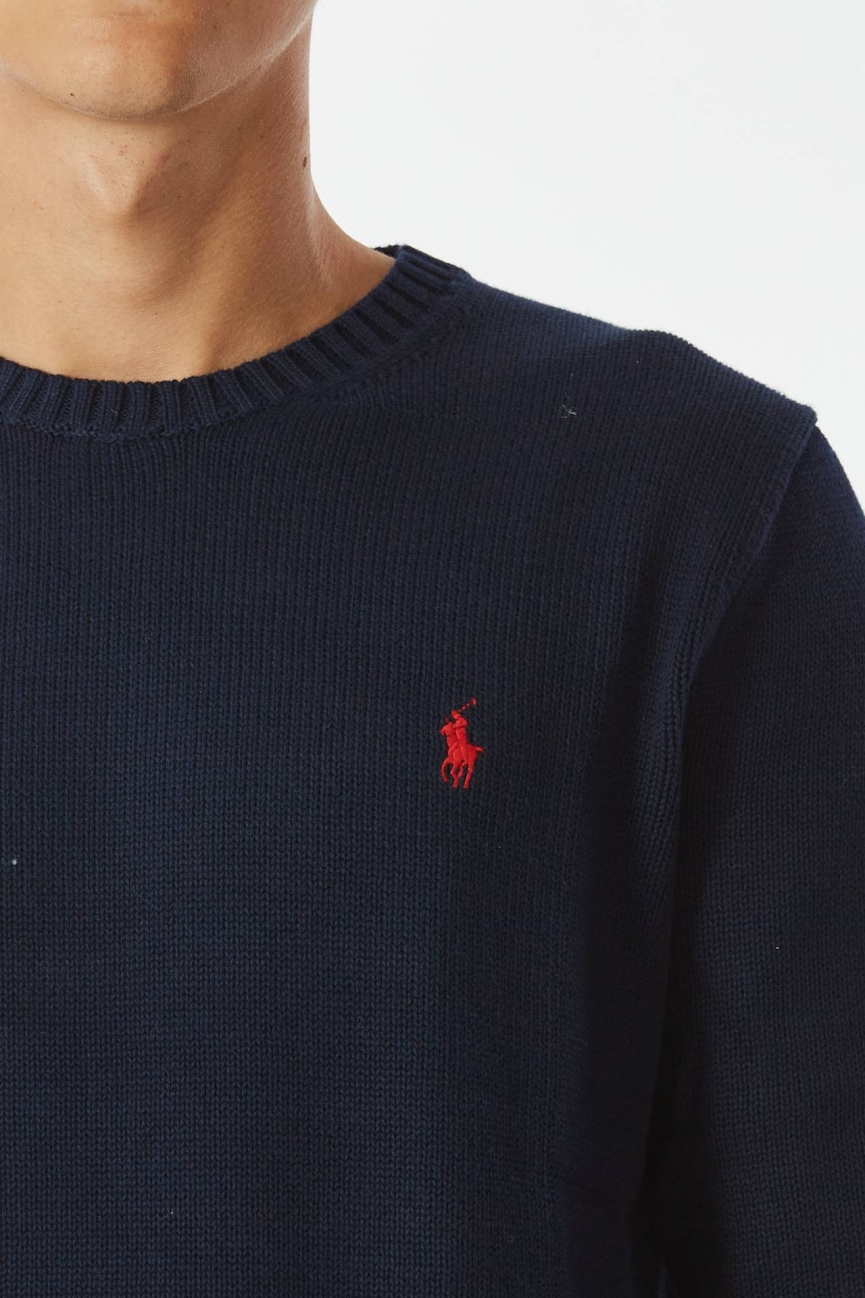 Maglia in cotone blu