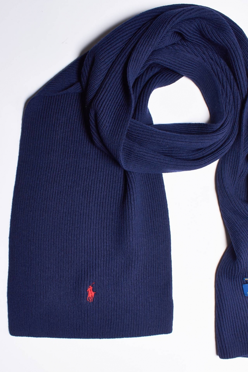 Sciarpa in lana blu