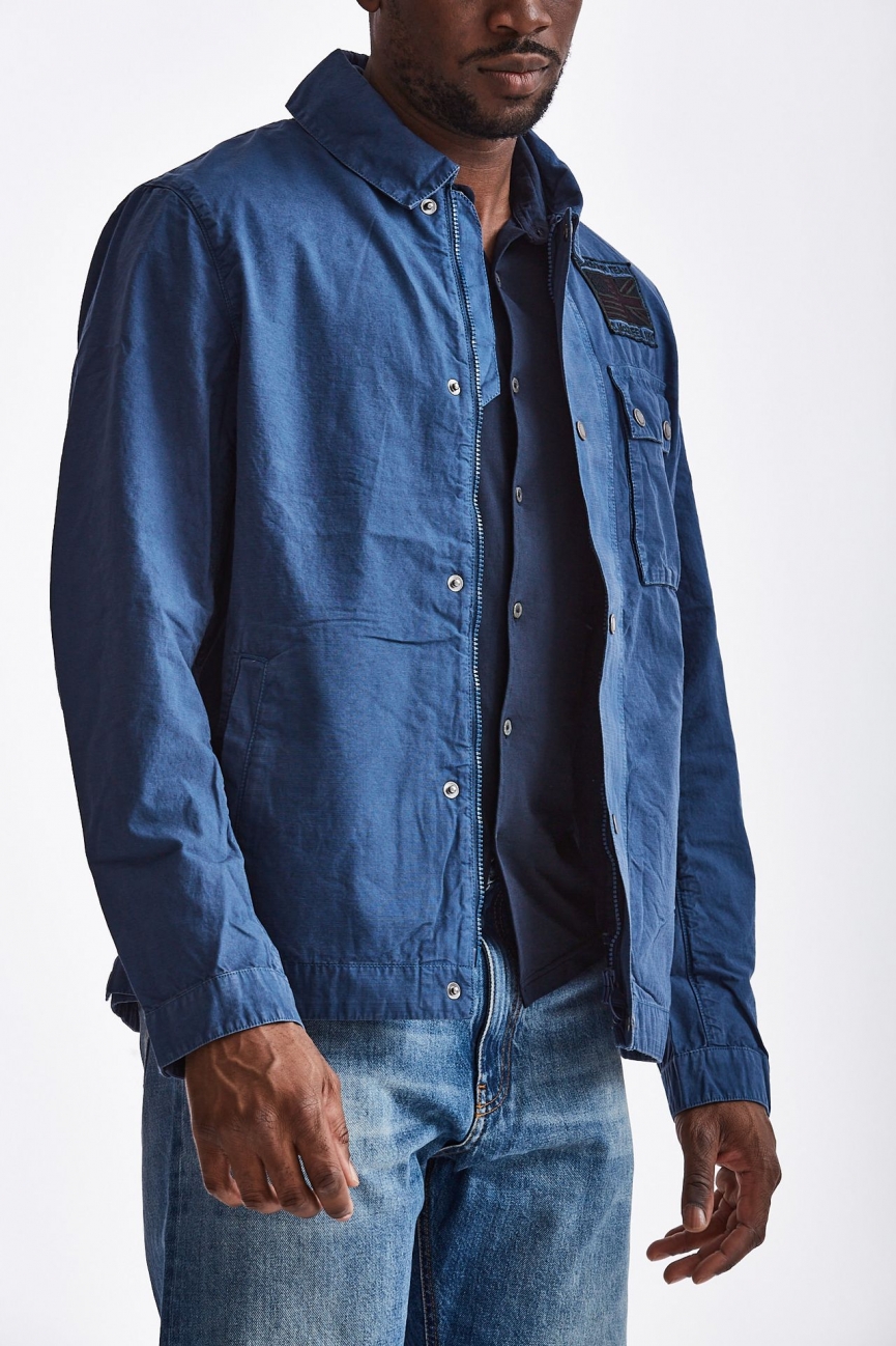 Overshirt CASUAL WORKERS in cotone blu