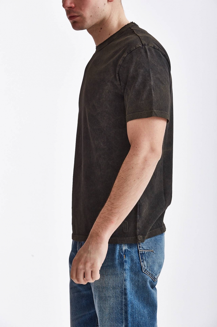 T-shirt in cotone old nero