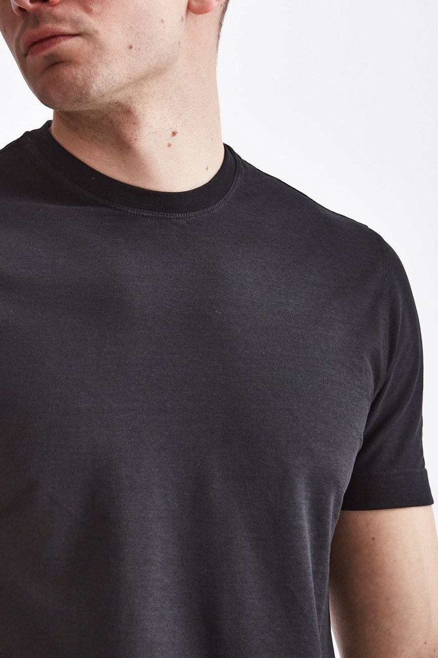 T shirt in cotone nero