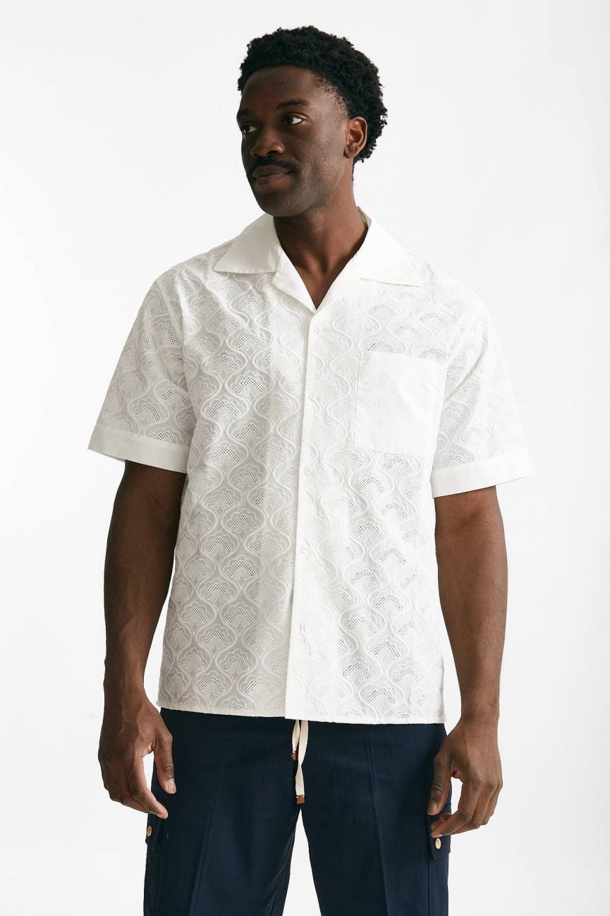 Camicia in cotone bianco