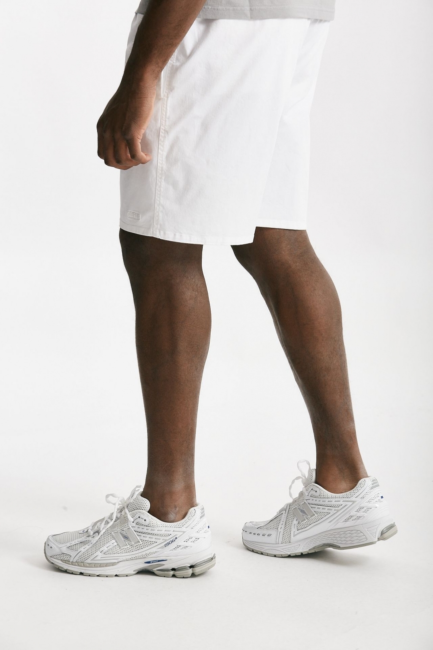 Bermuda in cotone stretch bianco