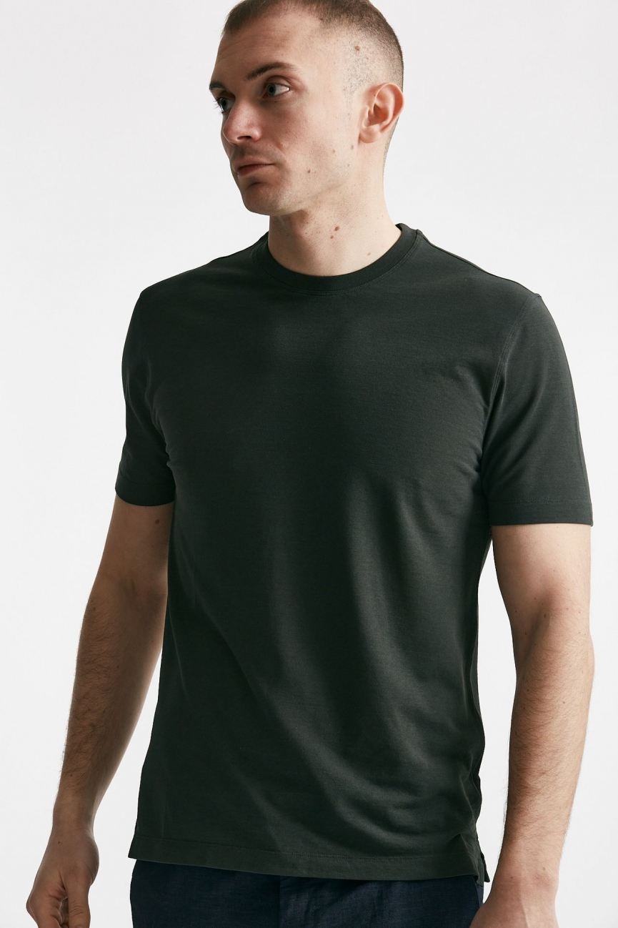 T shirt in cotone verdone Icecotton