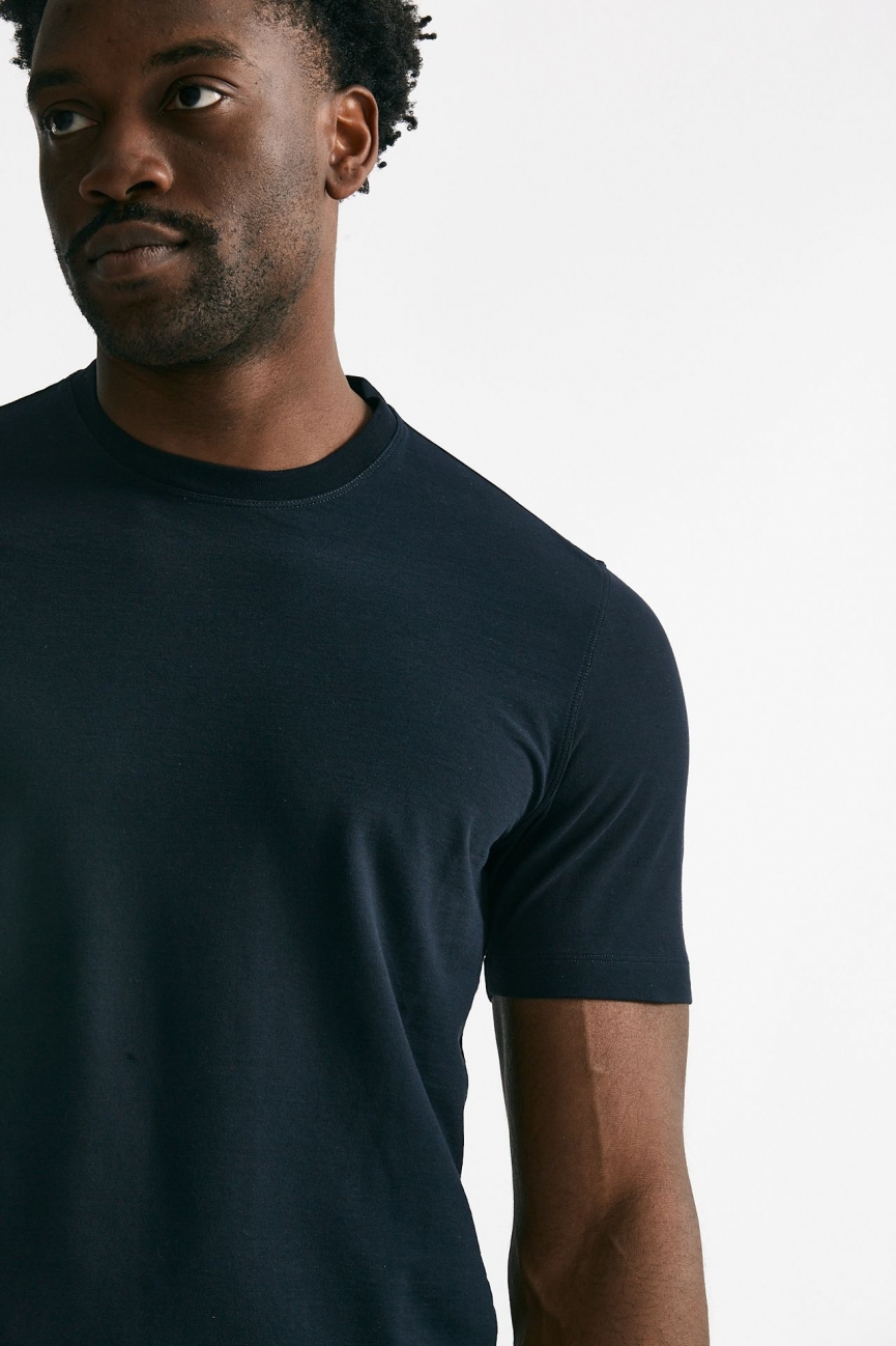 T shirt in cotone blu Icecotton