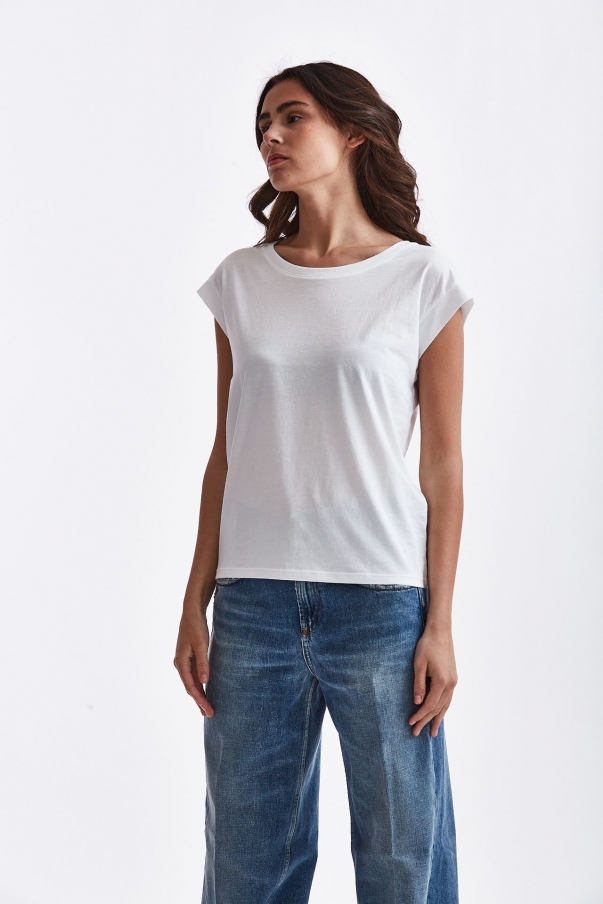 T-shirt NOELIA in cotone bianco
