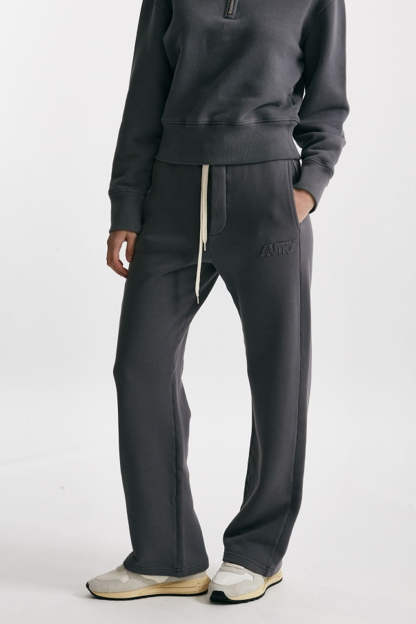 Pantalone in felpa Vita alta antracite