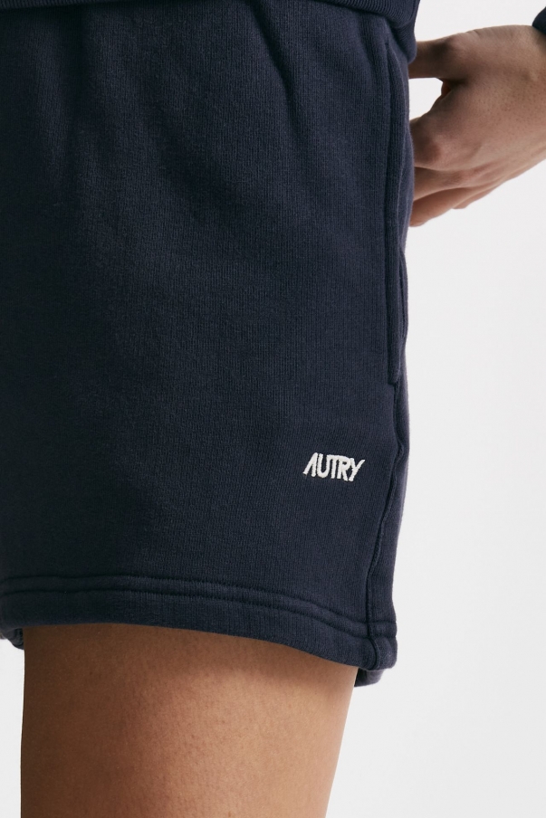 Shorts in felpa blu